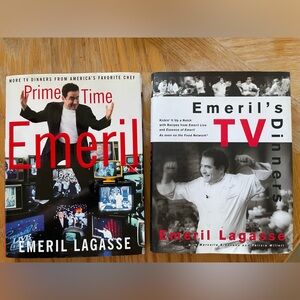 Emerald Lagasse 2 cookbooks.